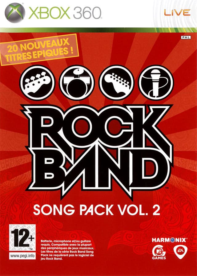 Jaquette Rock Band Song Pack 2
