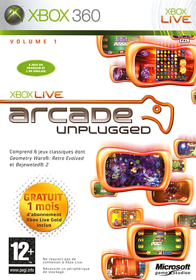 Jaquette Xbox Live Arcade Unplugged