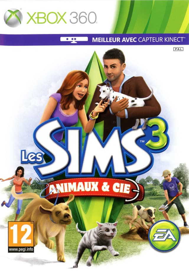 Jaquette Les Sims 3 : Animaux & Cie