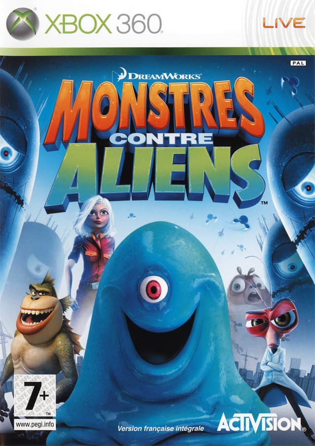 Jaquette Monstres contre Aliens