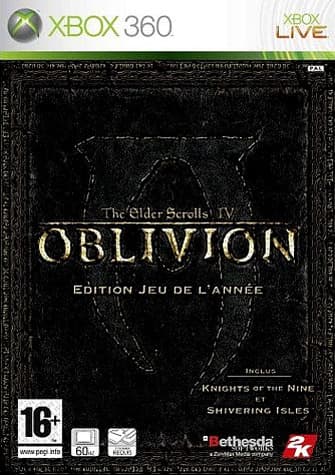 Jaquette The Elder Scrolls IV : Oblivion Edition Jeu De L'Annee