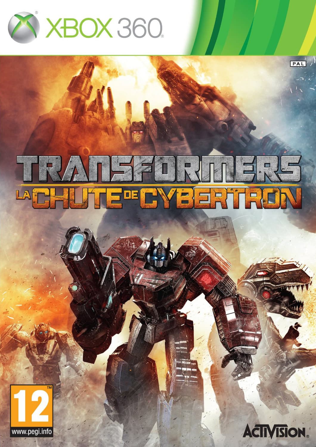 Jaquette Transformers : La Chute de Cybertron