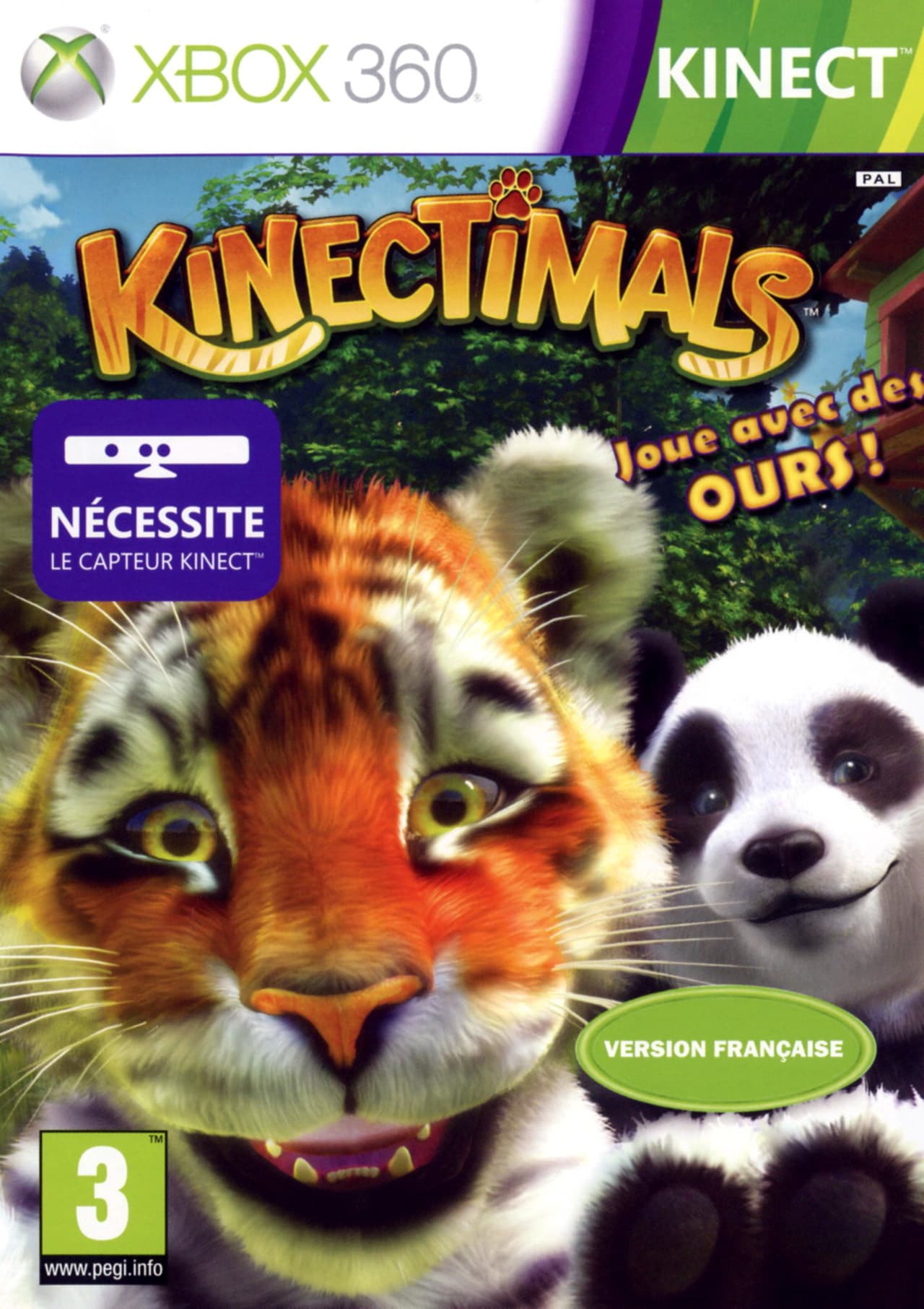 Jaquette Kinectimals : Joue avec des Ours !