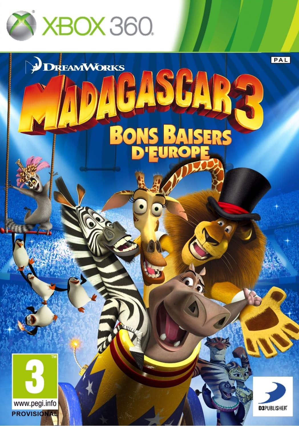 Jaquette Madagascar 3 : Bons Baisers d'Europe