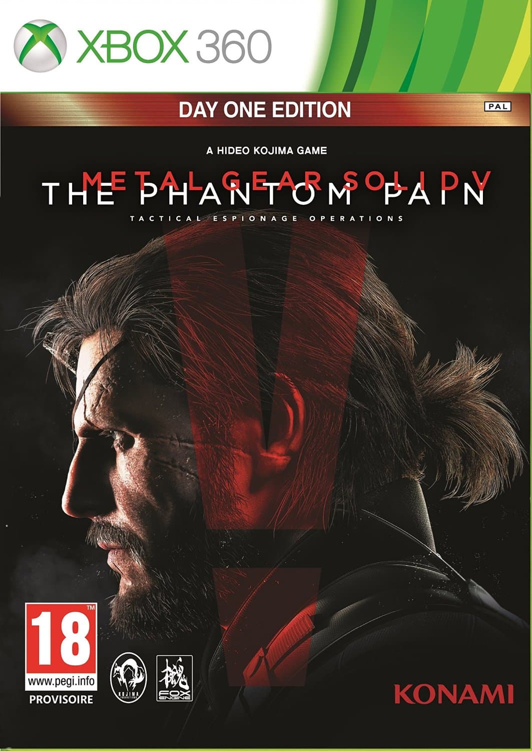 Jaquette Metal Gear Solid V : The Phantom Pain