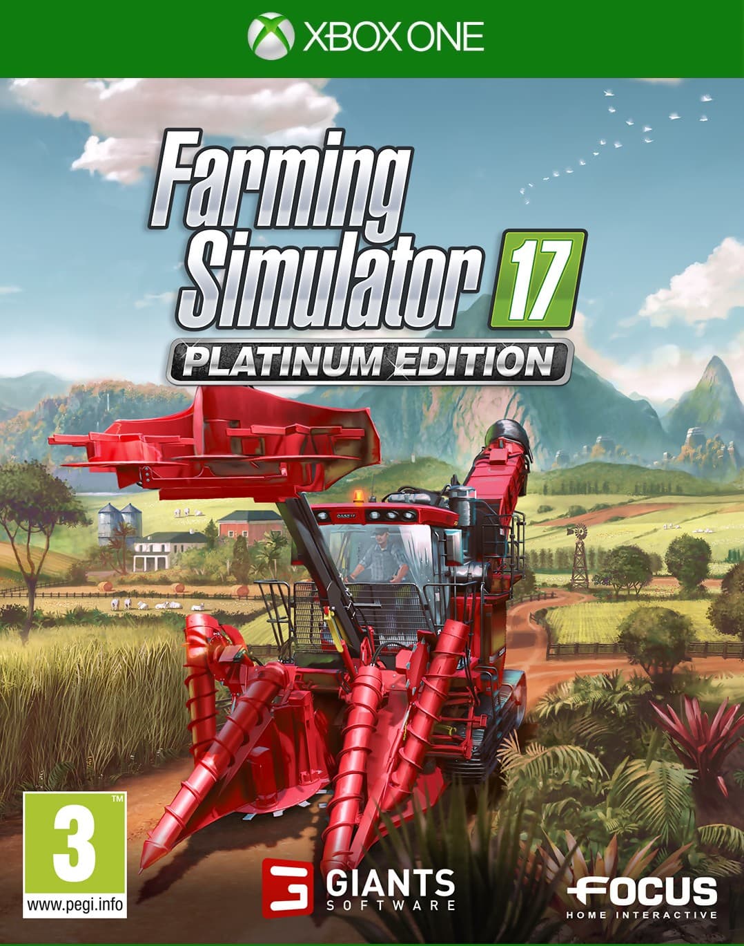 Jaquette Farming Simulator 17 Platinum Edition