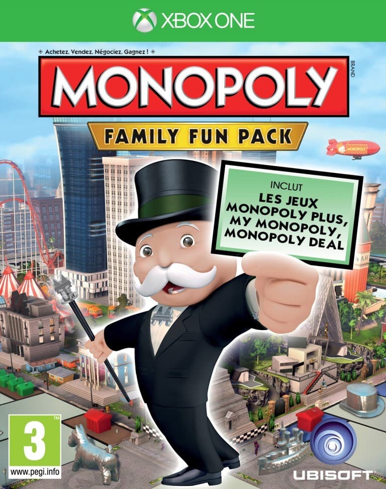 Jaquette Monopoly Family Fun Pack