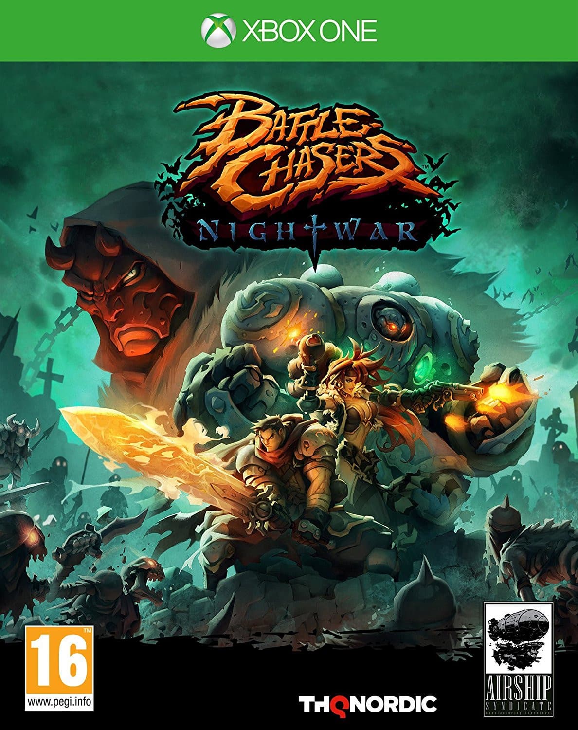 Jaquette Battle Chasers : Nightwar