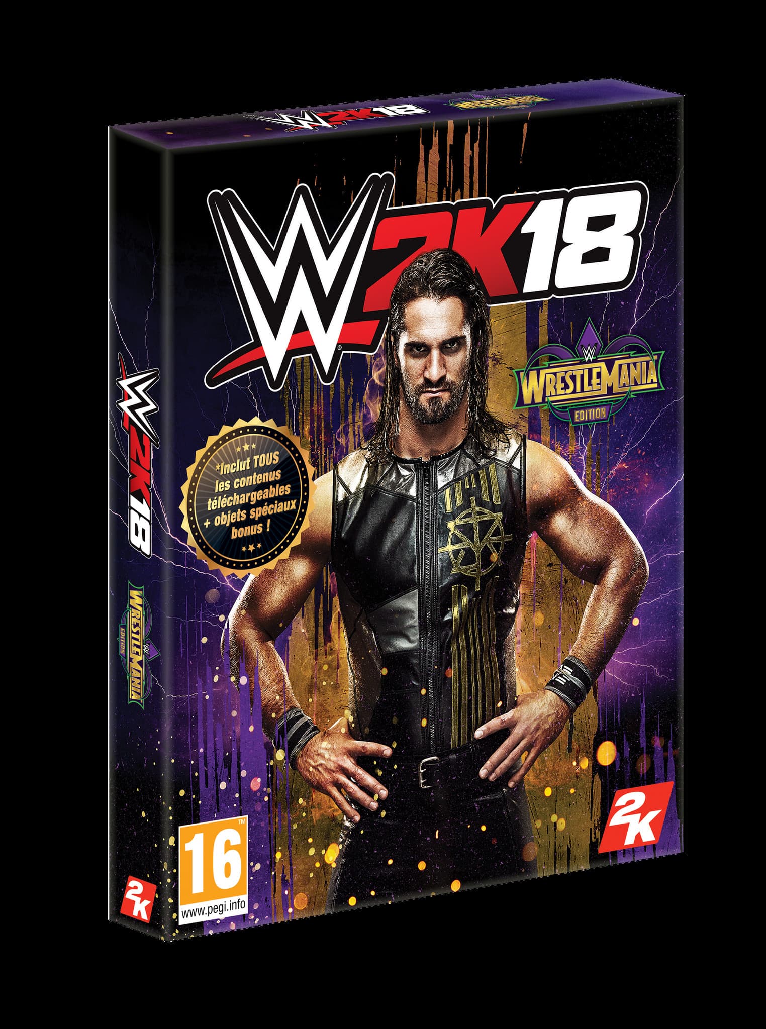 Jaquette WWE 2K18 : WrestleMania