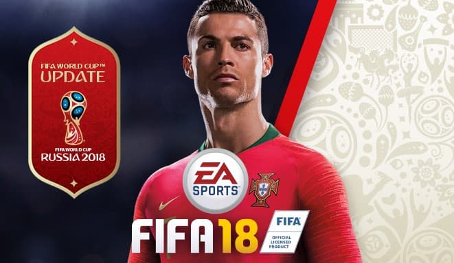 Jaquette FIFA 18 : World Cup Russia