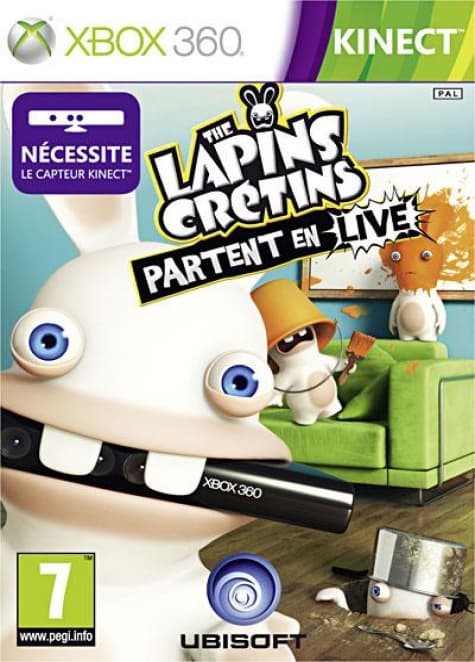 Jaquette Les lapins crtins : partent en live