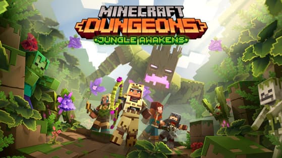 Jaquette Minecraft Dungeons : Jungle Awakens