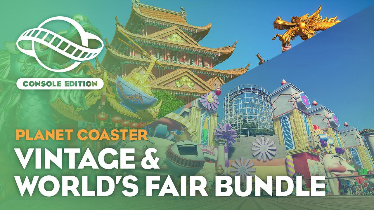 Jaquette Planet Coaster Console Edition : The Vintage & World's Fair Bundle