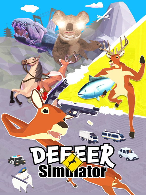 Jaquette DEEEER Simulator: Your Average Everyday Deer Game
