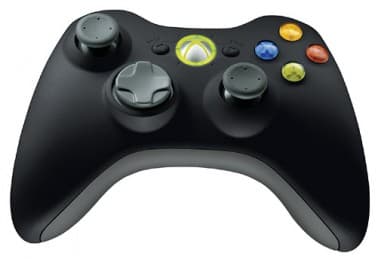 Manette Xbox 360 sans fil Noire