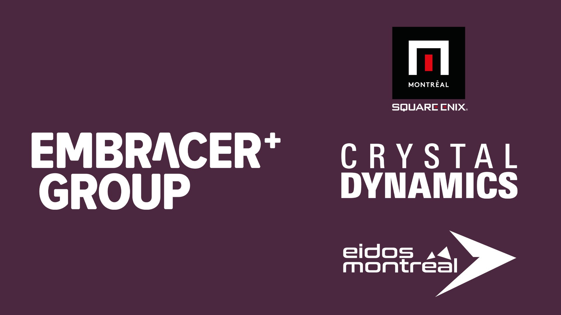 Crystal Dynamics, Eidos Montréal et Square Enix Montréal rachetés par Embracer