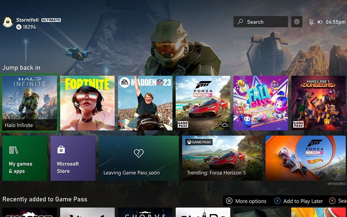 Xbox Series : Un nouvel Interface prévu pour 2023