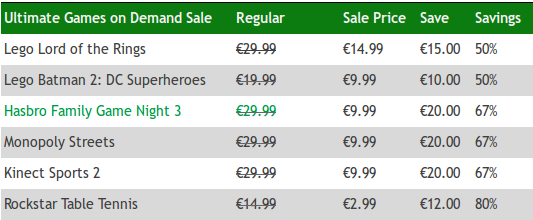 Soldes été 2013 sur xbox 360