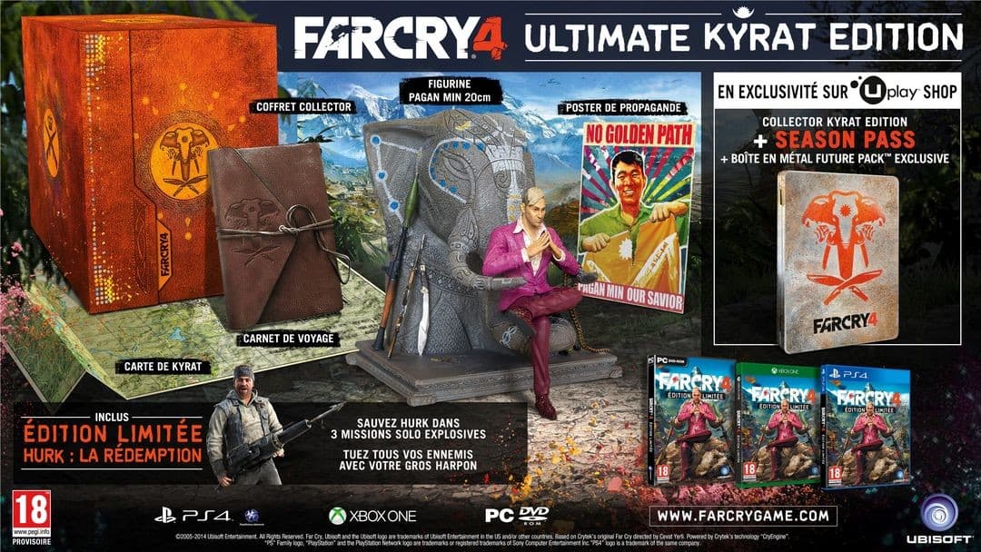 Far Cry 4: Ubisoft dévoile l'Ultimate Kyrat Edition