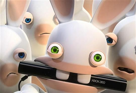 Les lapins crétins : partent en live Xbox 360 Kinect